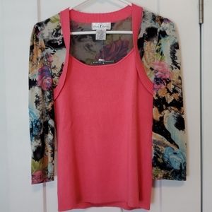 Once 1 Again Blouse/Top Pink NWT